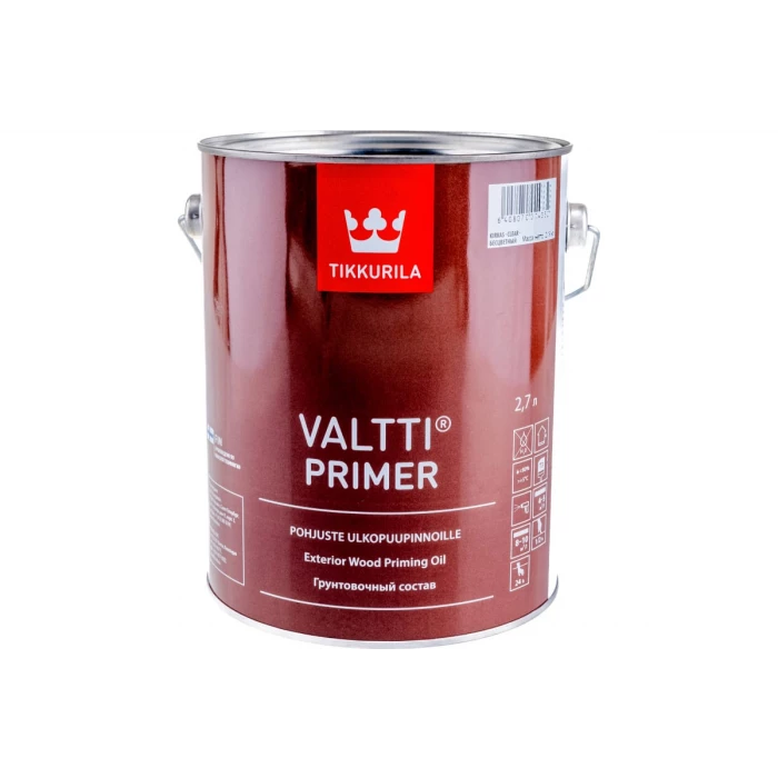 Грунт антисептик TIKKURILA VALTTI PRIMER, содержащий масло 2,7л 505000130