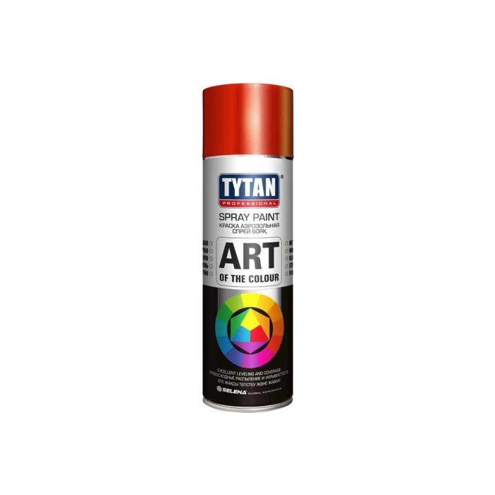 Аэрозольная краска TYTAN PROFESSIONAL ART OF THE COLOUR RAL3020, красная 400мл 93649