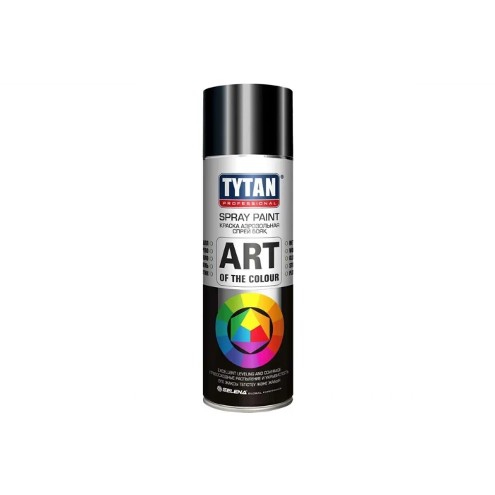 Аэрозольная краска TYTAN PROFESSIONAL ART OF THE COLOUR RAL9005, черная глянец 400мл 93809