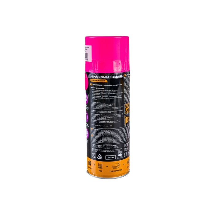 Аэрозольная флуоресцентная краска Ultima розовая, 520 мл ULT104 фото 3