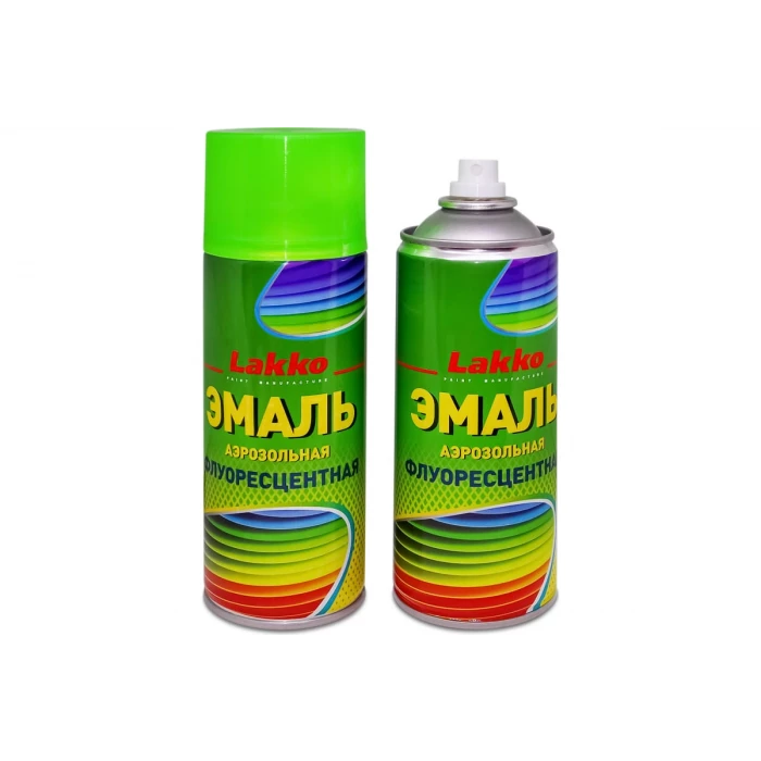 Аэрозольная эмаль Lakko флуоресцентная, малиновая, аэрозоль, 520 мл Ef520m
