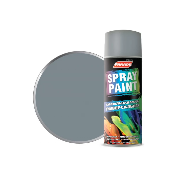 Аэрозольная эмаль PARADE SPRAY PAINT 335 Серый Лк-00001272