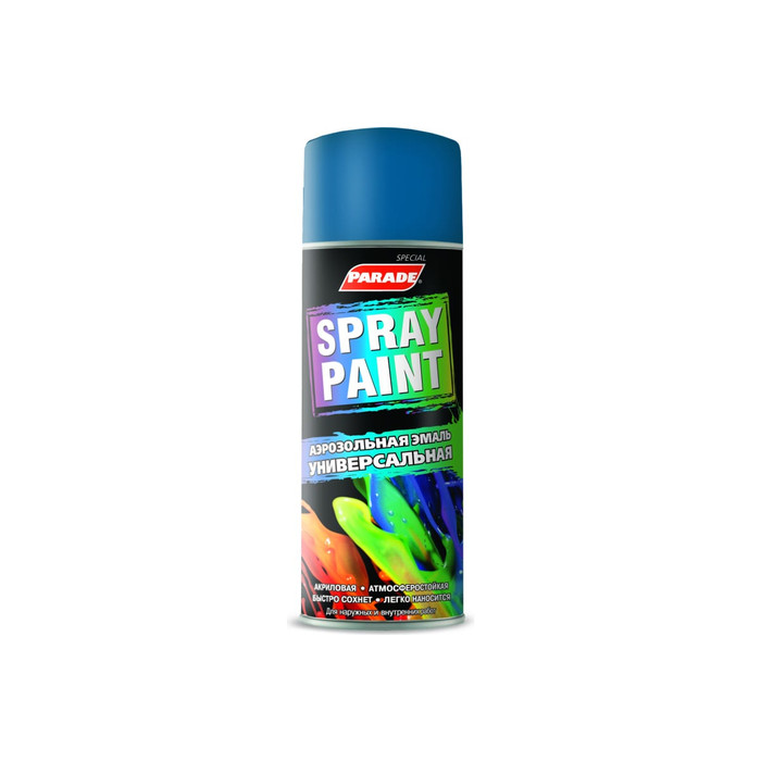 Аэрозольная эмаль PARADE SPRAY PAINT RAL 5005 Сигнальный синий Лк-00008446 фото 2