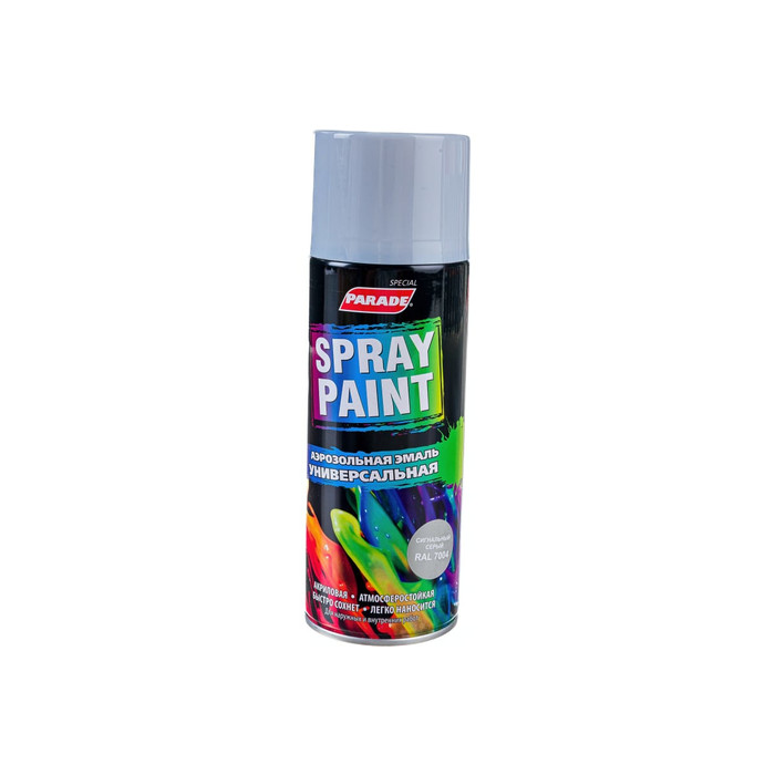 Аэрозольная эмаль PARADE SPRAY PAINT RAL 7004 Сигнальный серый Лк-00008448 фото 3