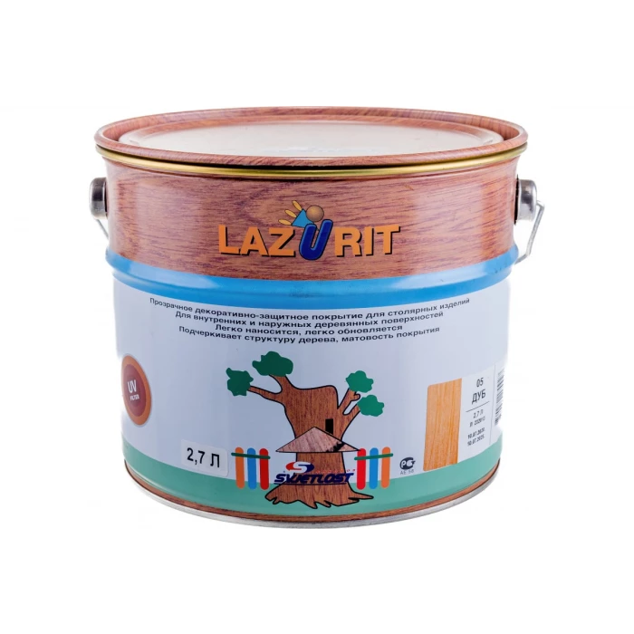 Декоративное покрытие для дерева Goodhim Lazurit дуб, 2,7 л 70927