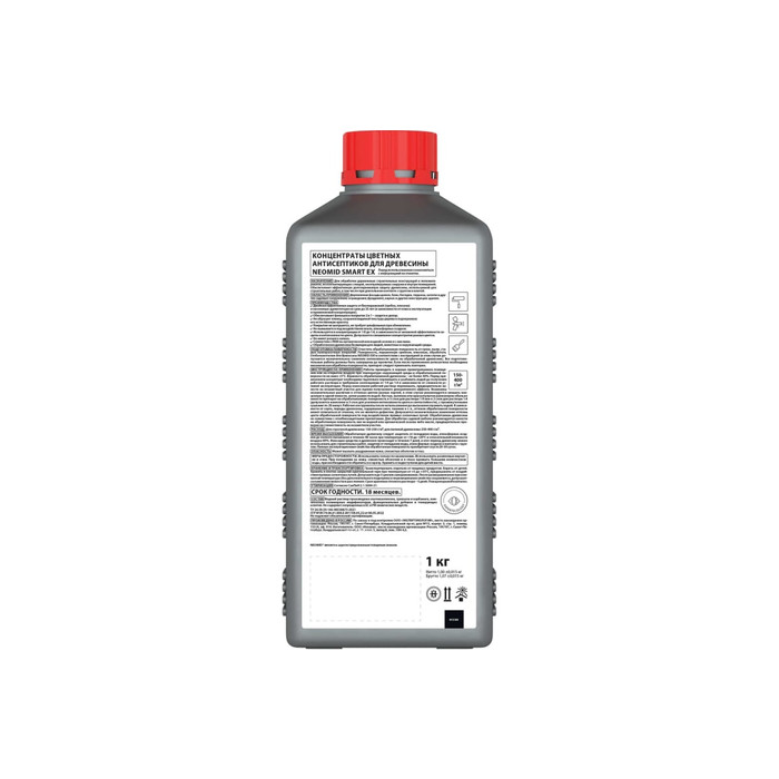 Декоративный антисептик для наружных работ Neomid 445 1 кг, дымчатый шелк Н-445-1/дым.ш. фото 3