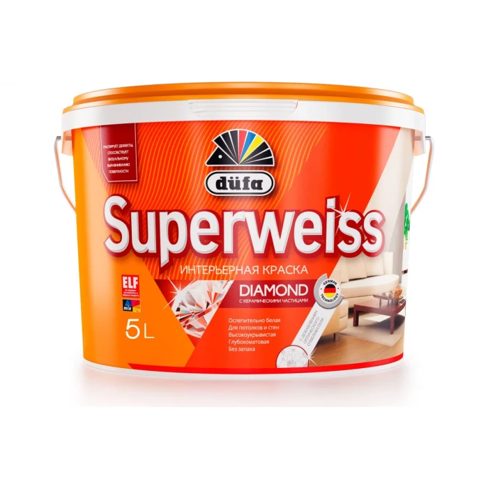 ВД краска Dufa SUPERWEISS RD4 5 л Н0000000396