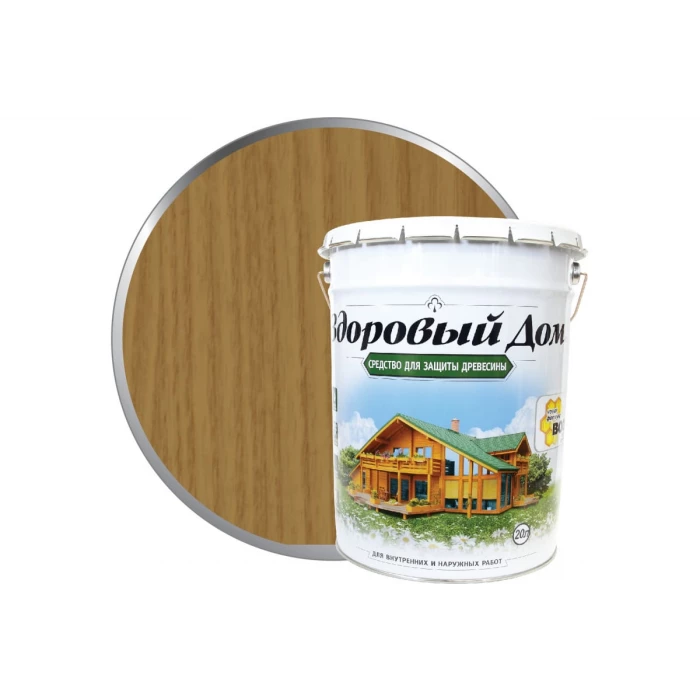 Деревозащитное средство Здоровый дом дуб, 20 л 90000857507