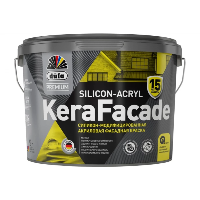 Водно-дисперсионная краска Dufa KeraFacade Premium база 3, 9 л М МП00-009929