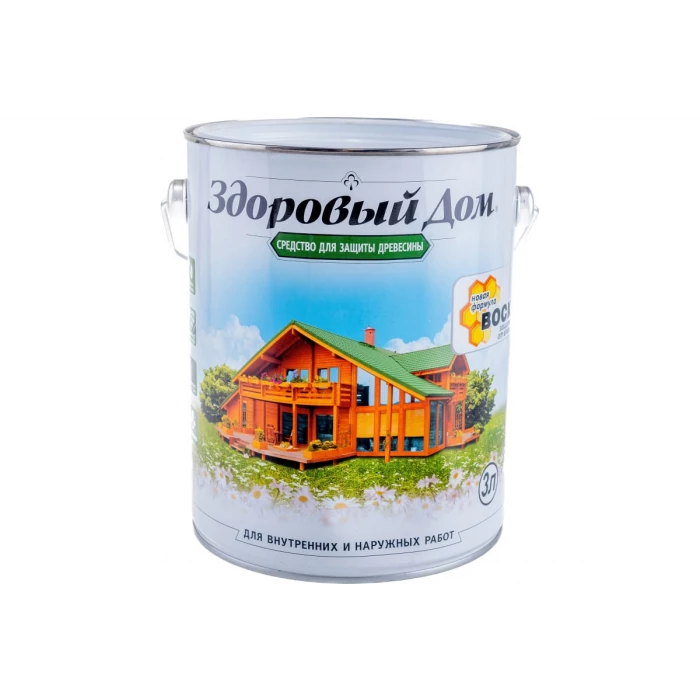 Деревозащитное средство Здоровый Дом Орех 3 л 90000857553