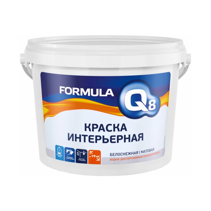 Водно-дисперсионная краска Престиж Formula Q8 интерьерная 13 кг 50113
