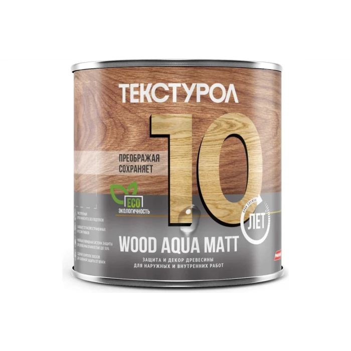 Деревозащитное средство на водной основе Текстурол WOOD AQUA MATT сосна 0,8л Лк-00008211