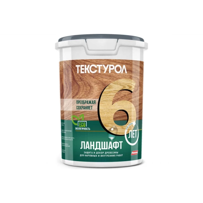 Деревозащитное средство на водной основе Текстурол Ландшафт ясень 0,9л Лк-00003715
