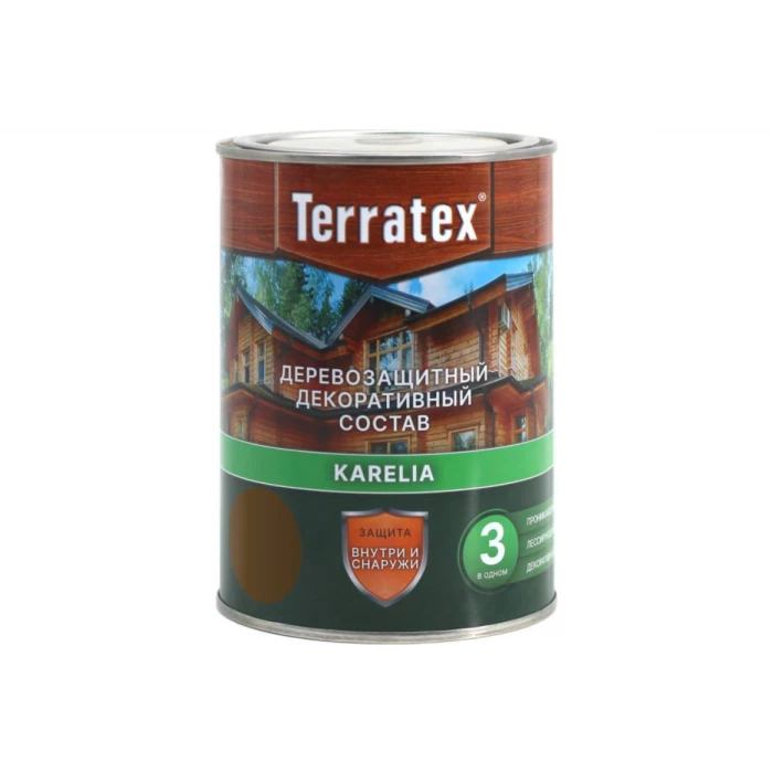 Деревозащитный декоративный состав ТЕРРАТЕКС палисандр, 0.75 кг, 1 л ЭК000136988