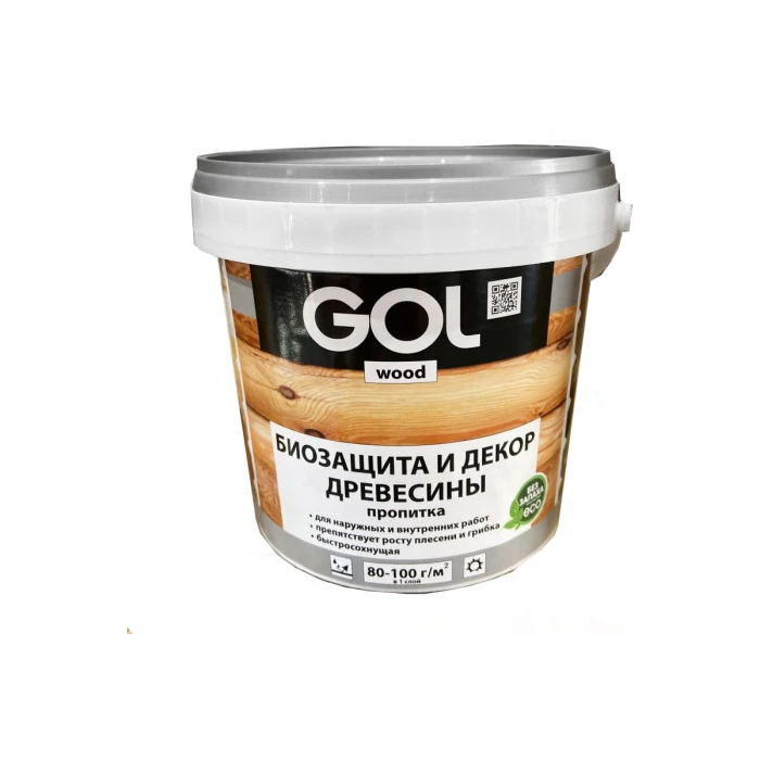 Защитно-декоративная пропитка Palizh GOL wood AQUA 0,9 кг вишня Wd.232.05-0,9 11606028