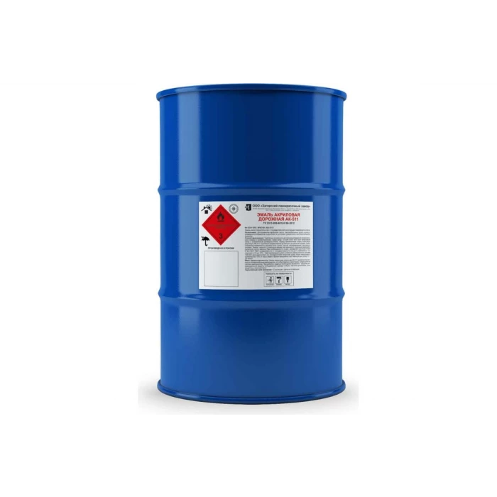 Дорожная эмаль ЗАГОРСКИЙ ЛАКОКРАСОЧНЫЙ ЗАВОД АК-511 акриловая, 50 кг ZLK05403