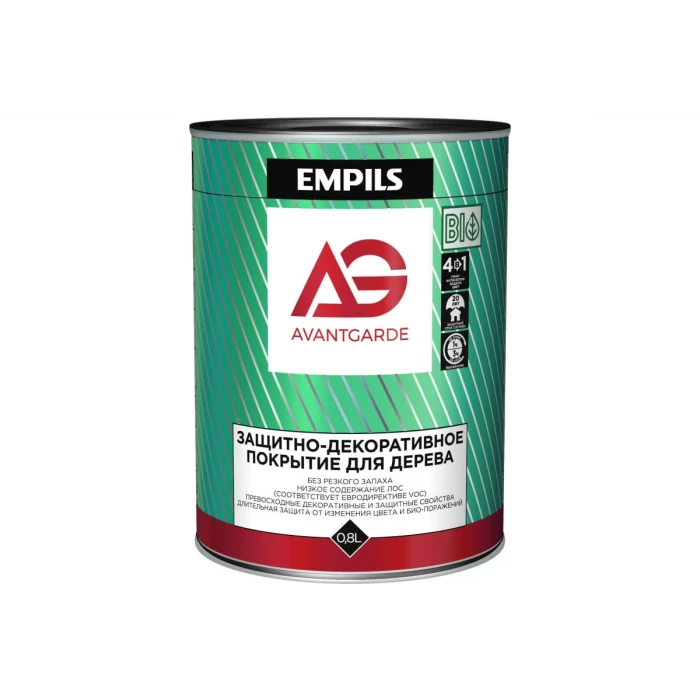 Защитно-декоративное покрытие для дерева Avantgarde бесцветное, 0.8 л, 0.8 кг 78023