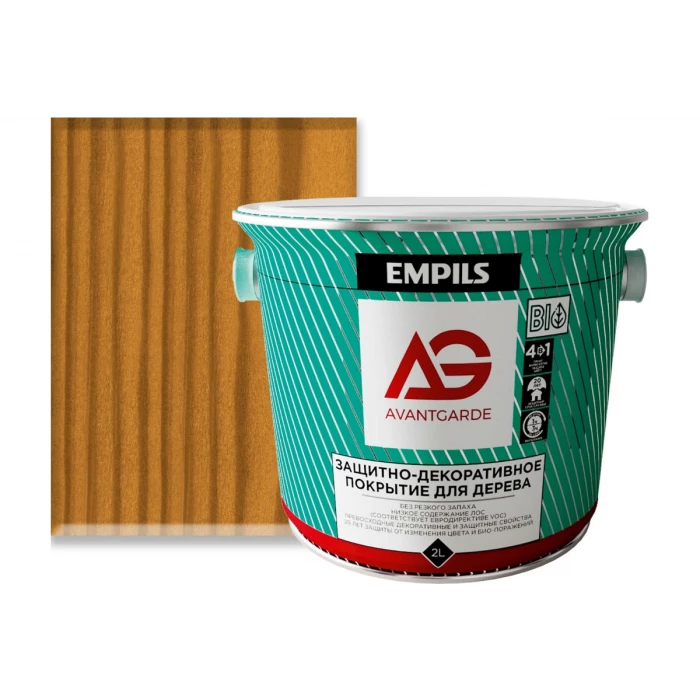 Защитно-декоративное покрытие для дерева Avantgarde орех, 2 л, 2.1 кг 77457