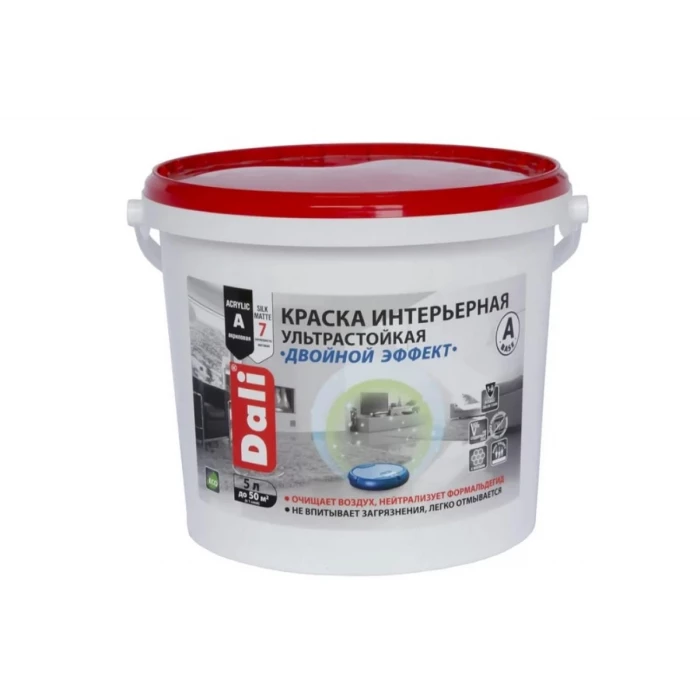 Интерьерная краска DALI двойной эффект, база A, 5 л 1 207526