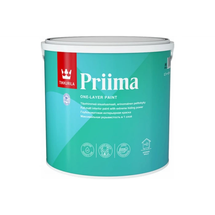 Интерьерная краска TIKKURILA Priima глубокоматовая 2,7 л 211881