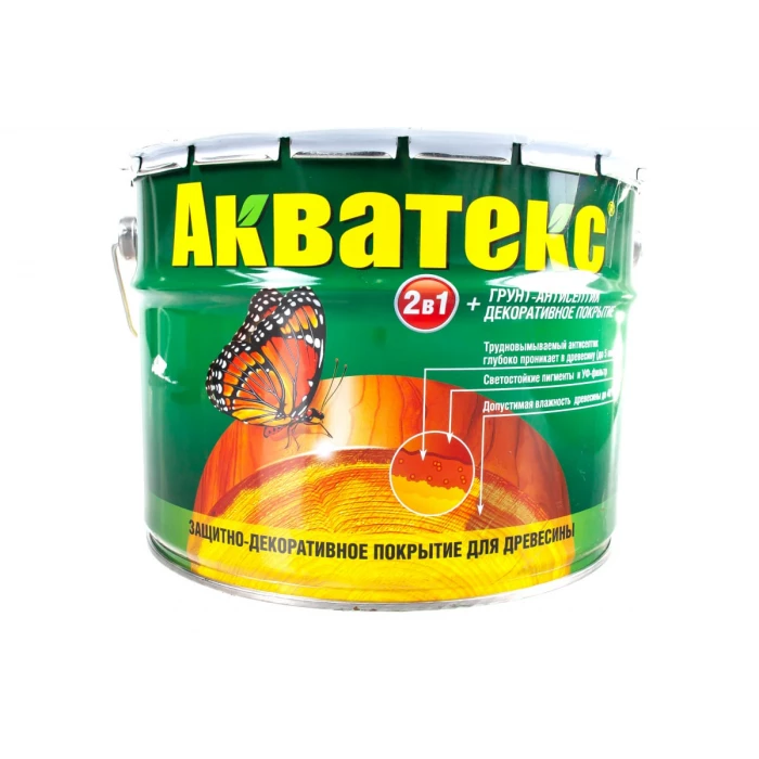 Защитно-декоративное покрытие для древесины Акватекс Махагон 10 л 534