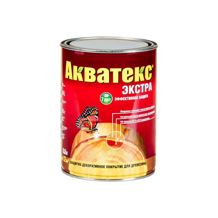 Защитно-декоративное покрытие для древесины Акватекс Экстра Орегон 0.8 л 13858