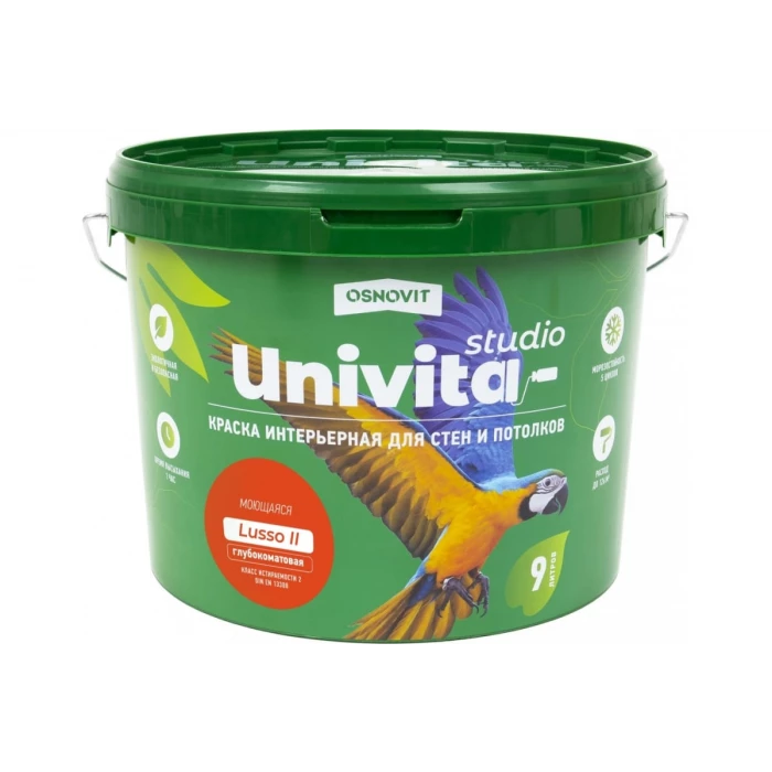 Интерьерная краска Основит Univita Studio Lusso II САс992 СМ2. База А, 9 л 89325