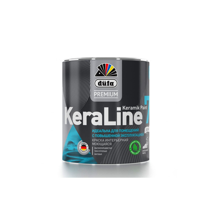 Краска Dufa Premium ВД KeraLine 7, база 1, 0,9 л МП00-006518