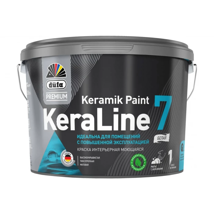 Краска Dufa Premium ВД KeraLine 7, база 3, 2,5 л МП00-006522