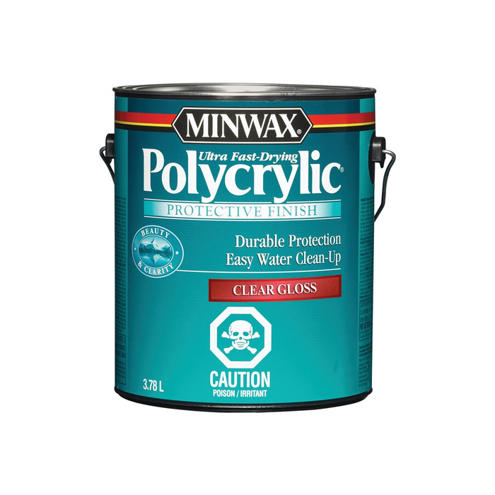 Защитное финишное покрытие Minwax Polycrylic Глянцевый 3.785 мл 15555