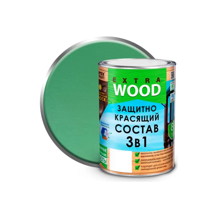 Защитно-красящий состав 3в1 FARBITEX EXTRA (олива; 0.8 л) 4300007398