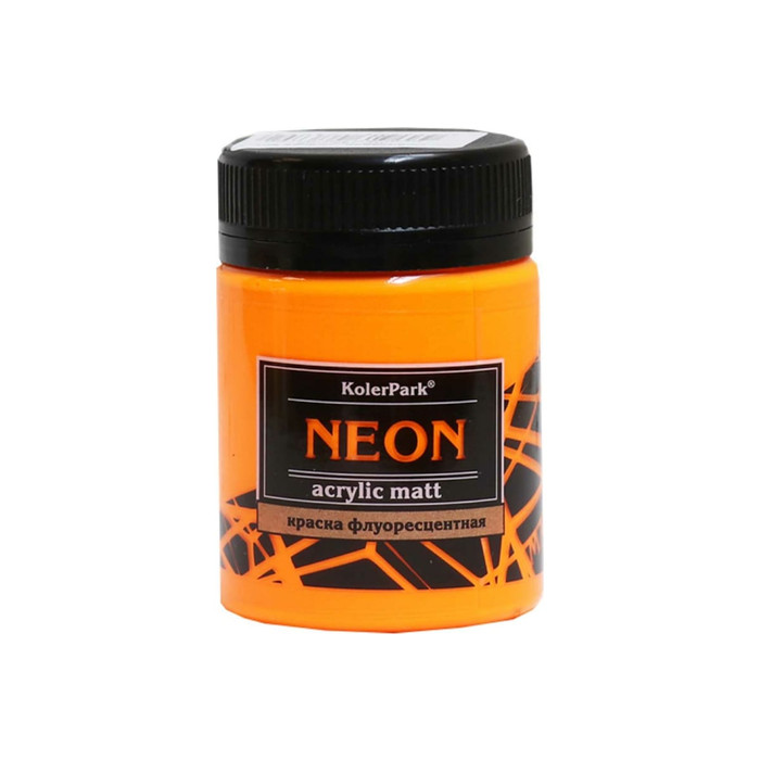 Краска акриловая флуоресцентная NEON оранжевая Palizh Koler Park 50 мл 11607079