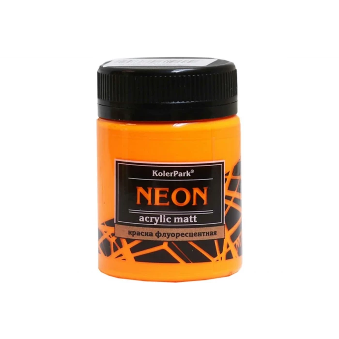 Краска акриловая флуоресцентная NEON оранжевая Palizh Koler Park 50 мл 11607079