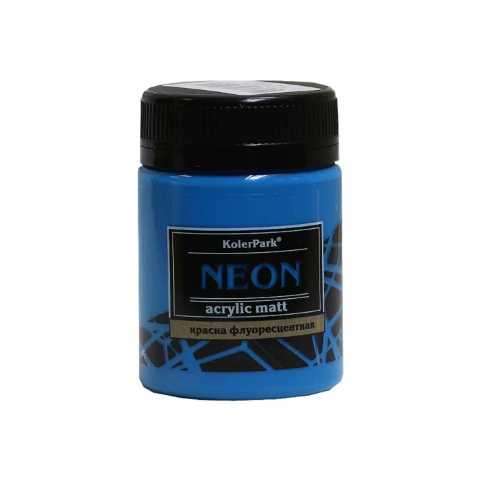 Краска акриловая флуоресцентная Palizh Koler Park NEON синяя 50 мл 11607076