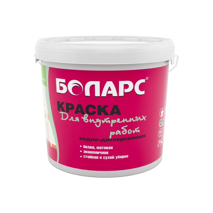 Краска БОЛАРС для внутренних работ (2100) 40 кг 00000003826