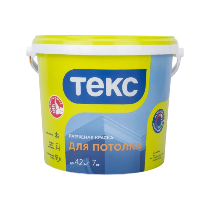 Краска в/д для потолков Текс универсал 7 кг 19190