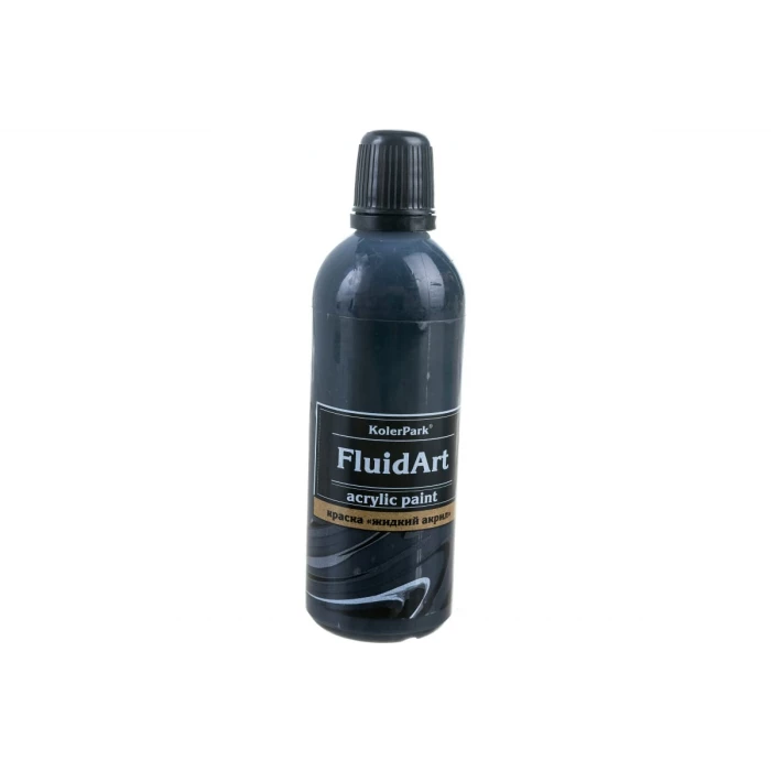 Краска декоративная Palizh Koler Park Fluid Art жидкий акрил черная 80 мл 8 КР.301-0,08 11607039