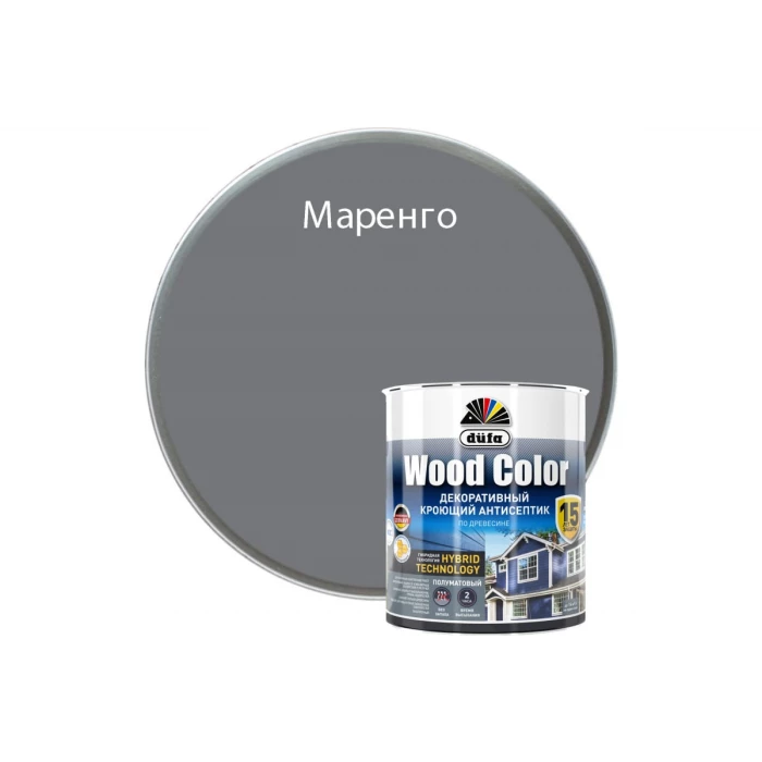 Кроющий антисептик Dufa WOOD COLOR маренго 0,9 л МП00-007415