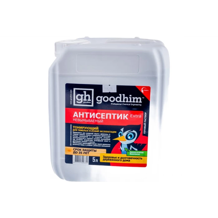 Невымываемый антисептик для тяжелых условий эксплуатации Goodhim Extra тонирующий, 5л 29355