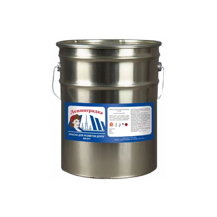 Краска для дорожной разметки Мицар АК-511 Ленинградка 30 кг белый УТ000006511