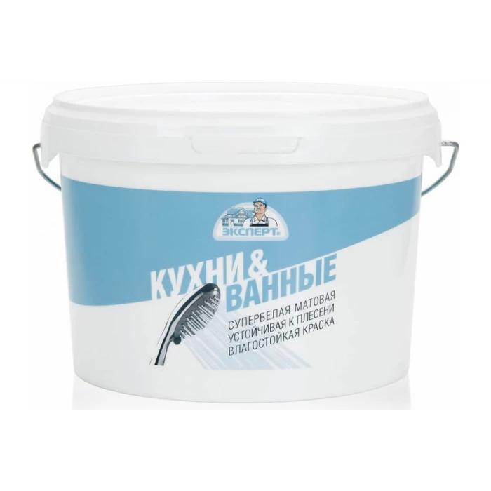 Краска для кухонь и ванных комнат ЭКСПЕРТ 2,5 л 26159