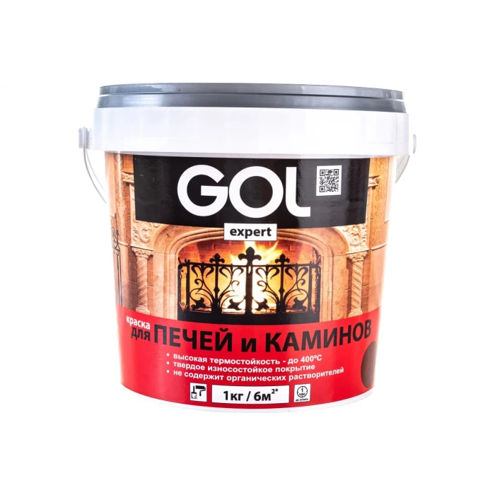 Краска для печей и каминов PALIZH GOLexpert 140 красно-коричневая, 1 кг 11595567