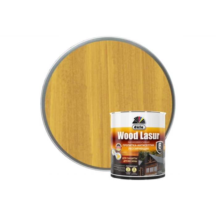 Пропитка Dufa WOOD LASUR сосна 0,9 л МП00-008628