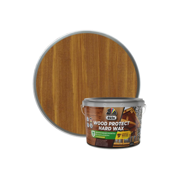 Пропитка Dufa WOOD PROTECT HARD WAX бук, 2.5 л МП00-010456