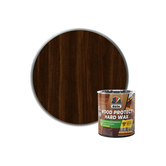 Пропитка Dufa WOOD PROTECT HARD WAX каштан, 0.75 л МП00-010448