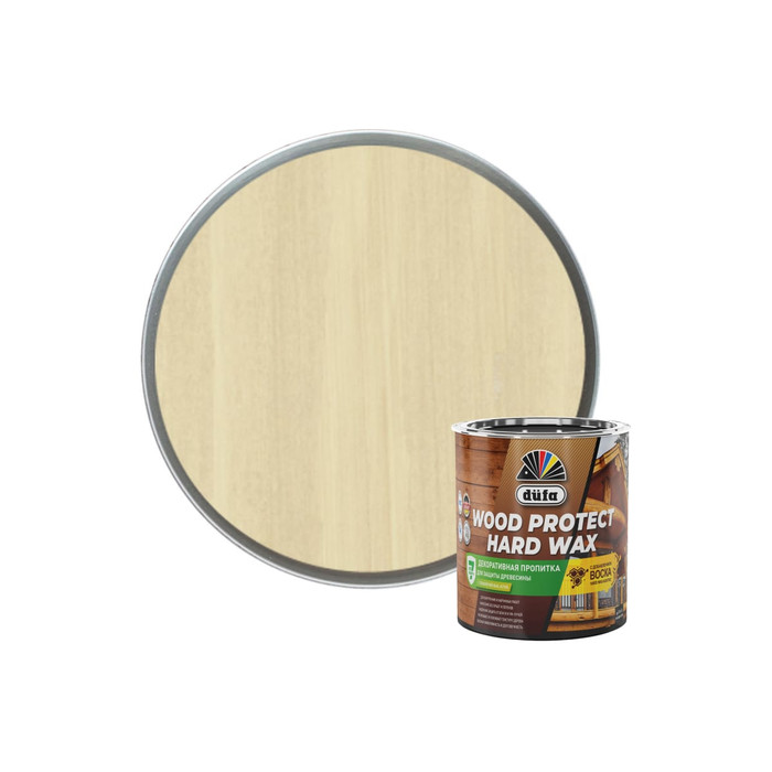 Пропитка Dufa WOOD PROTECT HARD WAX прозрачный, 0.75 л МП00-010446