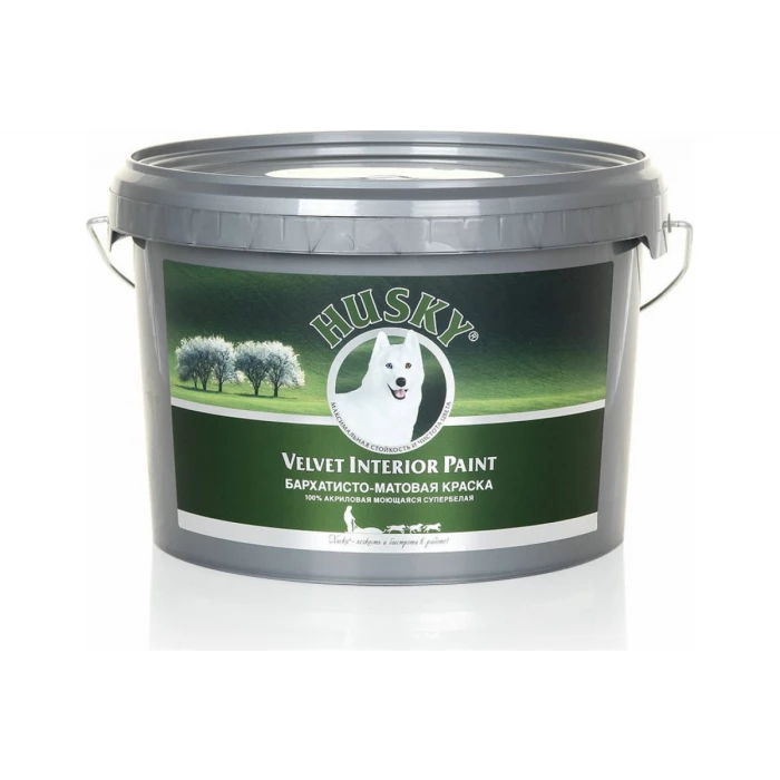Краска для стен бархатисто-матовая HUSKY 2,5 л 28723