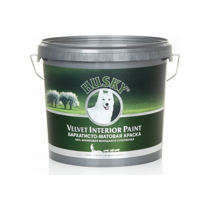 Краска для стен бархатисто-матовая HUSKY 5 л 28722