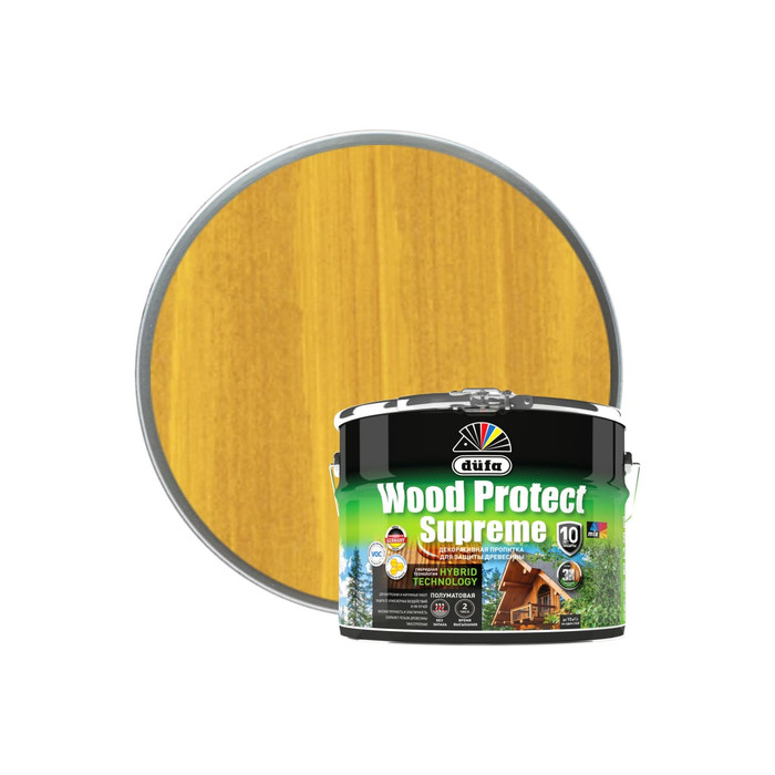 Пропитка Dufa WOOD PROTECT Supreme, горная сосна 9 л МП00-008389