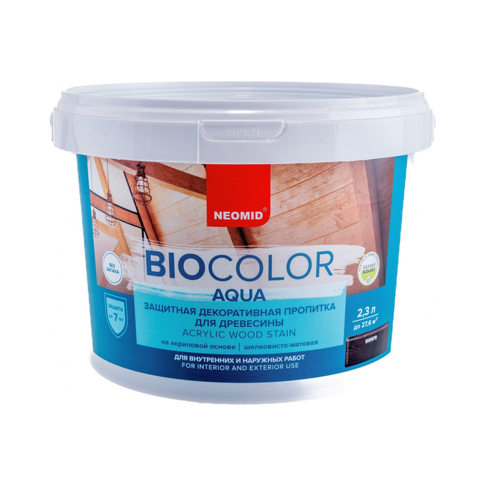 Пропитка Neomid BIO COLOR aqua NEW 2014 венге /2.3л/ Н -AQUA-2,3/венг